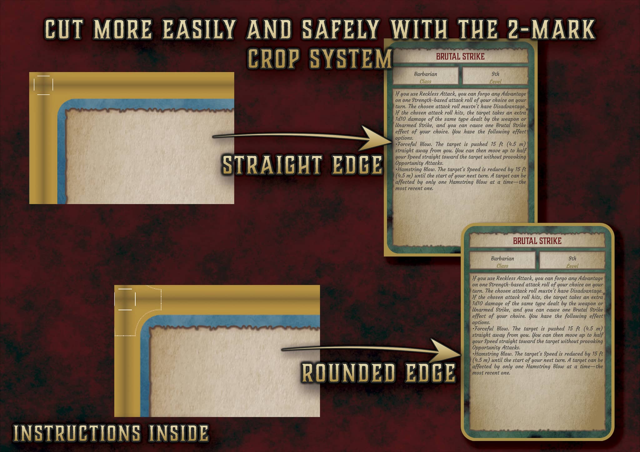 Cartas de Rasgos y Habilidades del Bárbaro D&D 5E (2014 y 2024) | Descarga Digital
