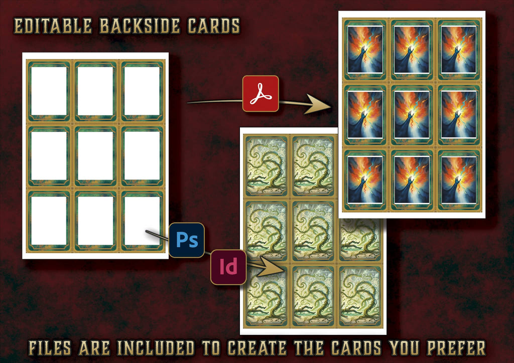 Cartas Ilustradas de Conjuros de Druida D&D 5E (2014 y 2024) | Descarga Digital