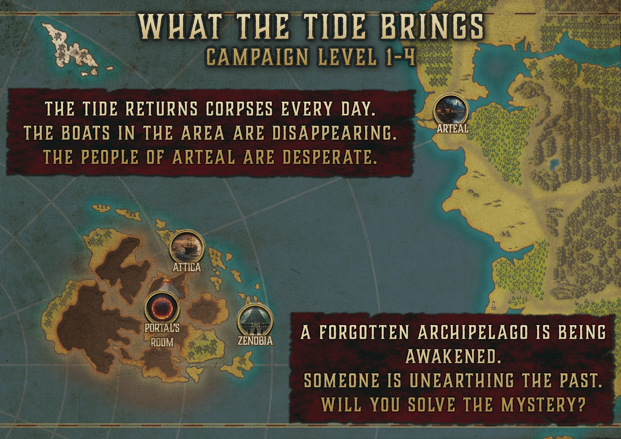 What the Tide Brings (Complete Edition) - DnD Campaign 5E (2014 & 2024) - Digital Printable