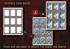 Producto digital Cartas Ilustradas Conjuros Hechicero D&D 5E 2023 con diseños editables