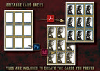Producto digital Seguimiento Habilidades D&D 5E 2023 con respaldos de cartas editables