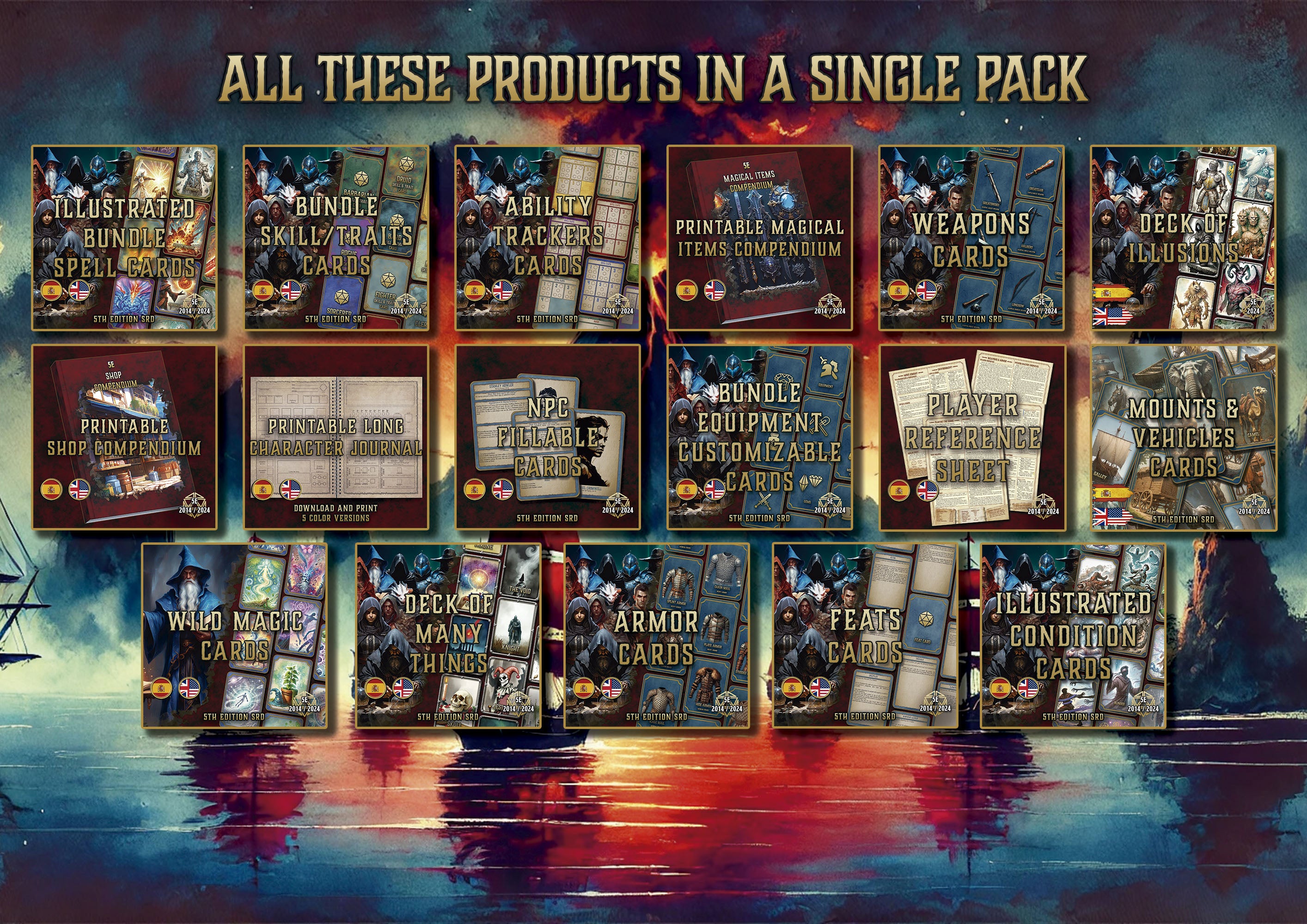 The Adventurer’s Archive – D&D 5E Mega Bundle (2014 & 2024)