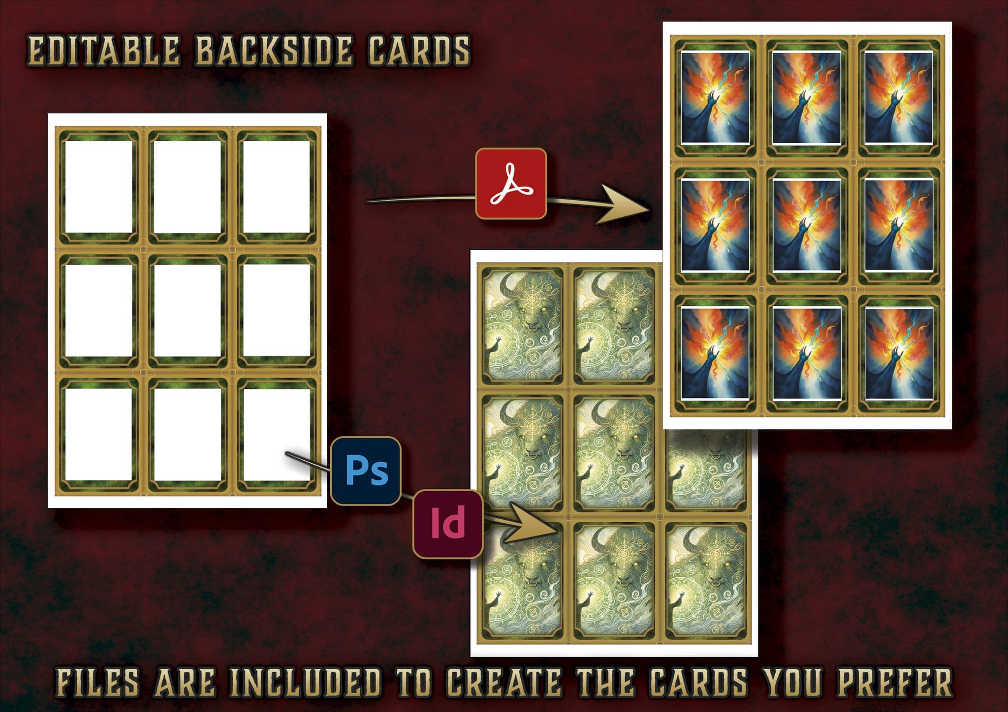 Cartas Ilustradas de Conjuros de Explorador D&D 5E (2014 y 2024) | Descarga Digital