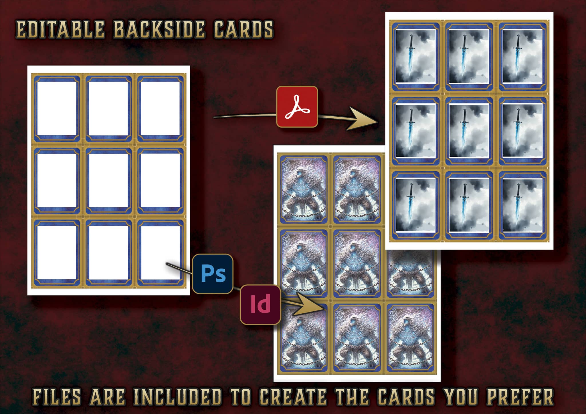 D&D 5E Sorcerer Illustrated Spell Cards (2014 & 2024) | Digital Download