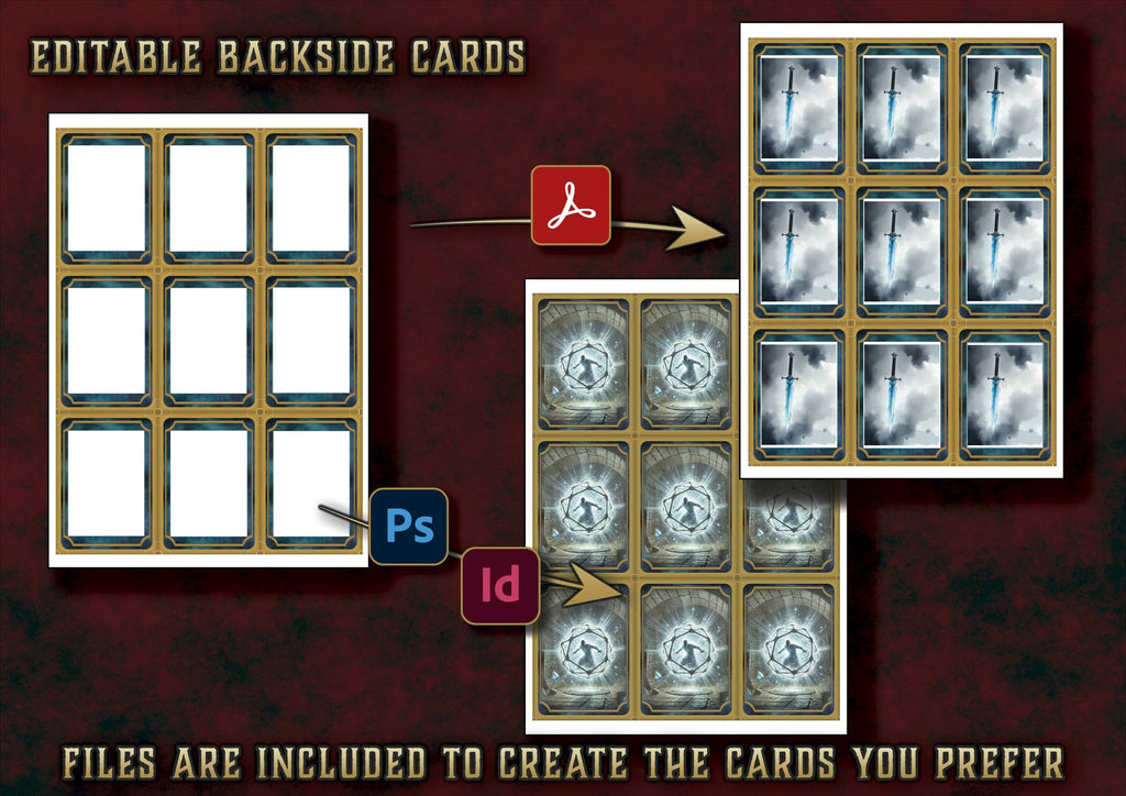 Cartas Ilustradas de Conjuros de Bardo D&D 5E (2014 y 2024) | Descarga Digital