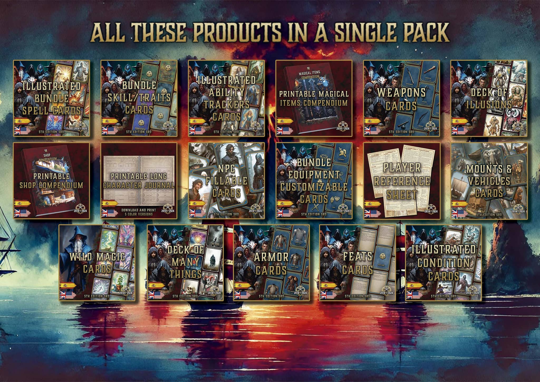 The Adventurer’s Archive – D&D 5E Mega Bundle (2014 & 2024)
