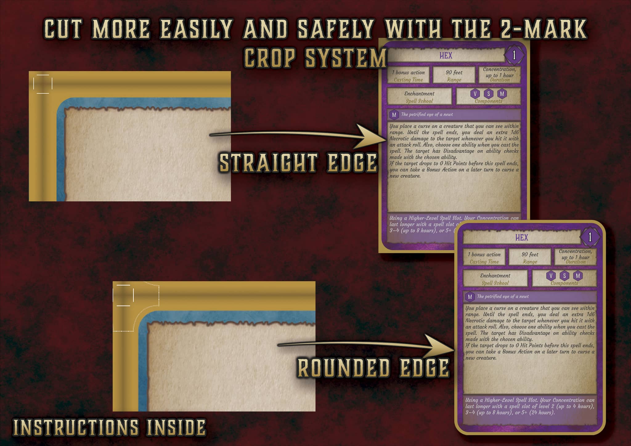 Cartas de Conjuros de Brujo D&D 5E (2014 y 2024) | Descarga Digital