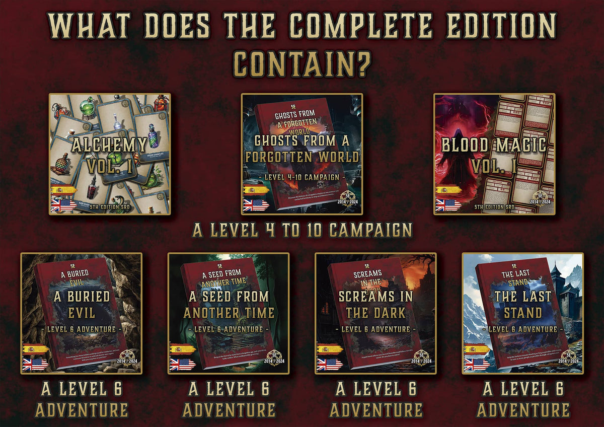 Ghosts from a Forgotten World - Campaign (levels 4-12) D&D 5E (2014 & 2024) | Complete Edition