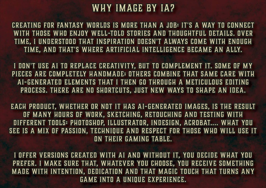 Producto digital de Cibola Designs para arqueología con elementos creativos e imágenes generadas por AI