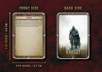 Baraja Multiples Cosas D&D 5E con diseño de caballero, frente y reverso detallados
