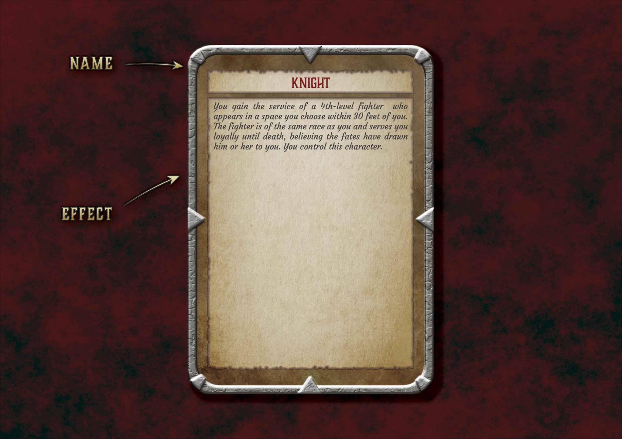 Baraja Multiples Cosas digital para D&D 5E, diseño personalizable con espacio para efectos y nombre