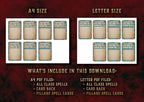 Cartas De Conjuros DnD 5E Clerigo 2014 Y 2024 Imprimible Digital