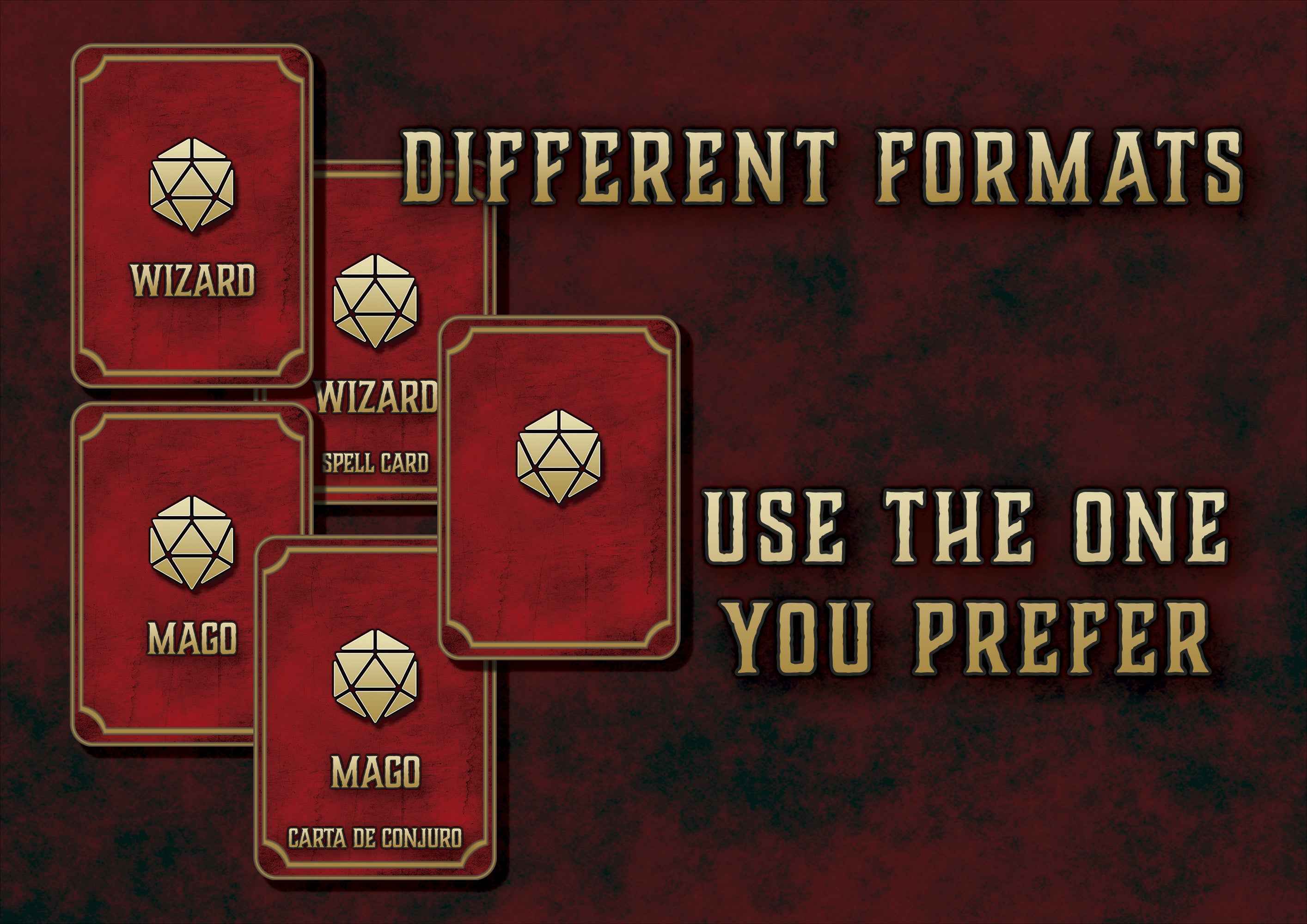 Cartas De Conjuros DnD 5E Mago 2014 Y 2024 Imprimible Digital