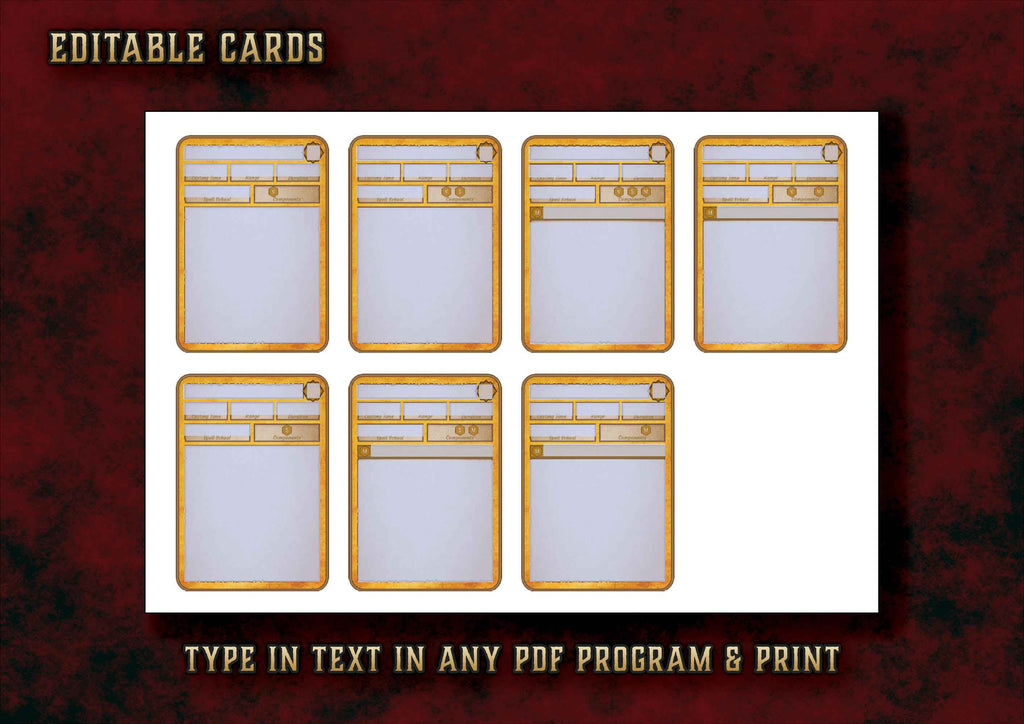 Cartas De Conjuros DnD 5E Paladin 2014 Y 2024 Imprimible Digital