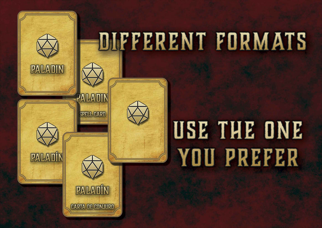 Cartas De Conjuros DnD 5E Paladin 2014 Y 2024 Imprimible Digital