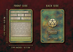 Cartas Conjuros Druida D&D 5E con diseño ilustrativo y medidas de 6.2x8.8 cm