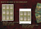 Producto digital Cartas Conjuros Druida para D&D 5E con archivos PDF llenables