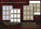 Producto digital Cartas de Magia Salvaje D&D 5E 2024 con plantillas editables para efectos y cartas ilustradas