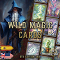 Cartas de Magia Salvaje D&D 5E 2014/2024 con ilustraciones vívidas y efectos mágicos