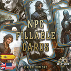 Cartas Editables para PNJs D&D 5E 2024