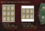 Cartas Habilidades Barbaro D&D 5E con diseños imprimibles y tarjetas rellenables para los jugadores