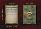 Cartas Habilidades Druida D&D 5E con diseño de Nature’s Sanctuary 2023