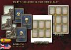 Producto digital Cartas Ilustradas Condiciones D&D 5E con diseño para A4 y tamaño carta