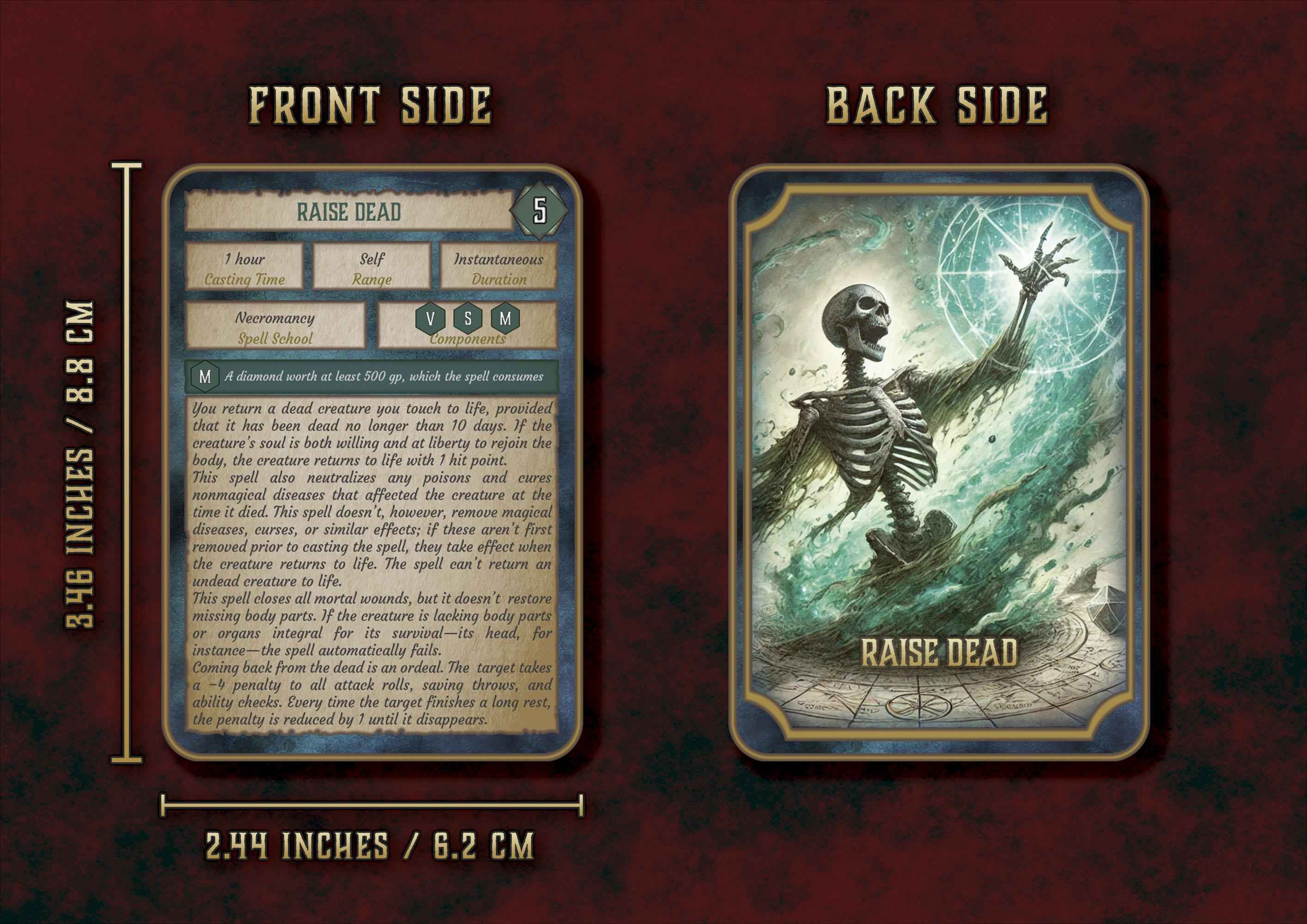 Cartas Ilustradas De Conjuros DnD 5E Bardo 2014 Y 2024 Imprimible Digital