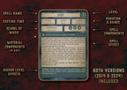 Cartas Ilustradas De Conjuros DnD 5E Bardo 2014 Y 2024 Imprimible Digital