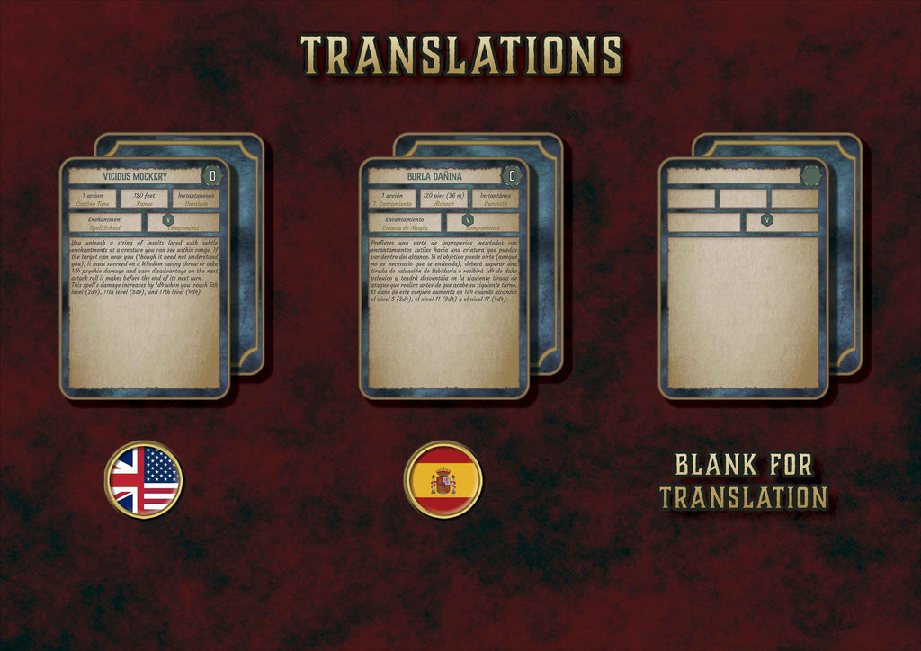 Cartas Ilustradas De Conjuros DnD 5E Bardo 2014 Y 2024 Imprimible Digital