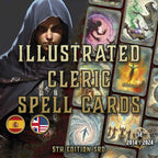 Cartas Ilustradas De Conjuros DnD 5E Clerigo 2014 Y 2024 Imprimible Digital