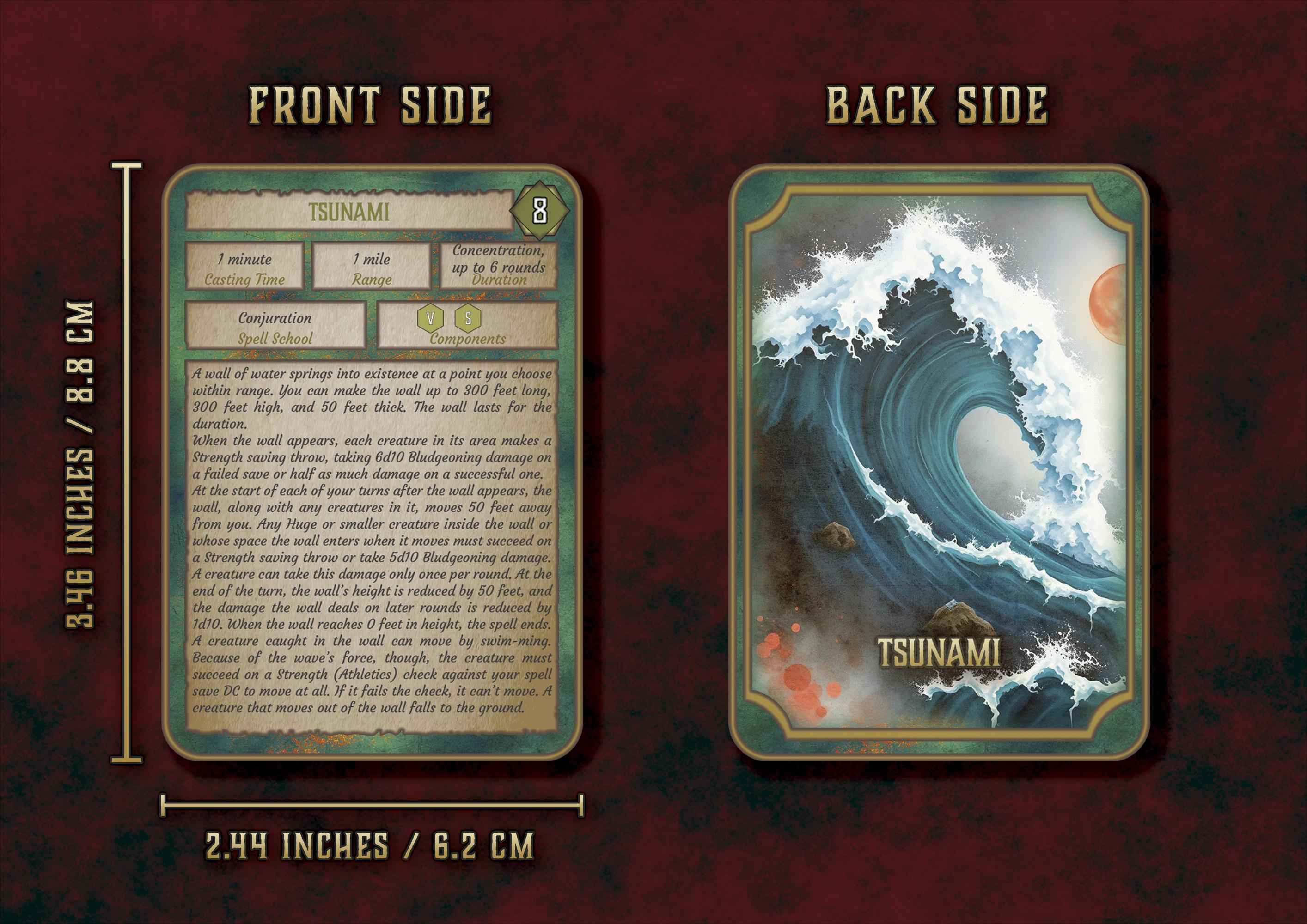 Cartas Ilustradas De Conjuros DnD 5E Druida 2014 Y 2024 Imprimible Digital