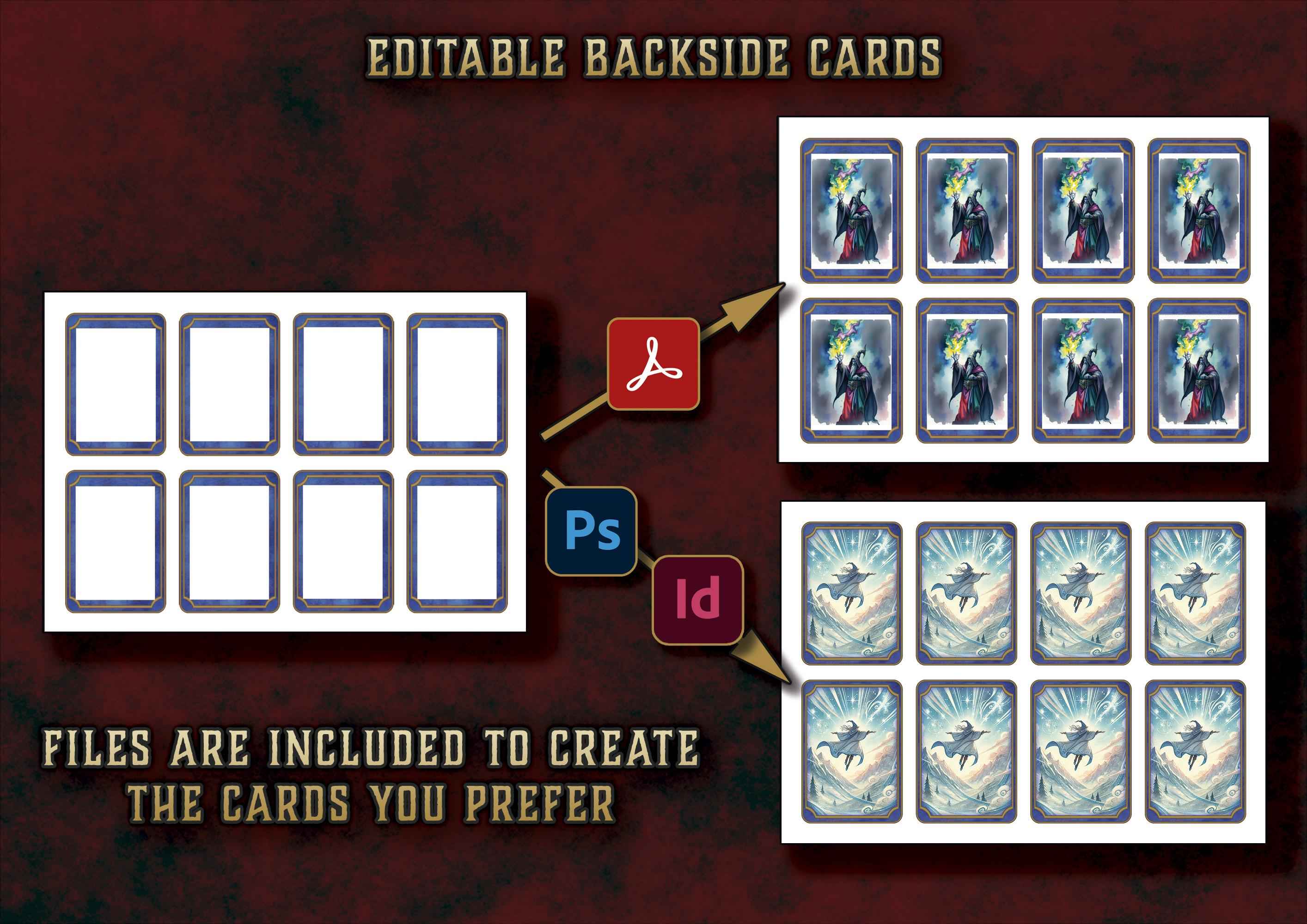Cartas Ilustradas De Conjuros DnD 5E Hechicero 2014 Y 2024 Imprimible Digital