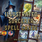 Cartas Ilustradas De Conjuros DnD 5E Hechicero 2014 Y 2024 Imprimible Digital