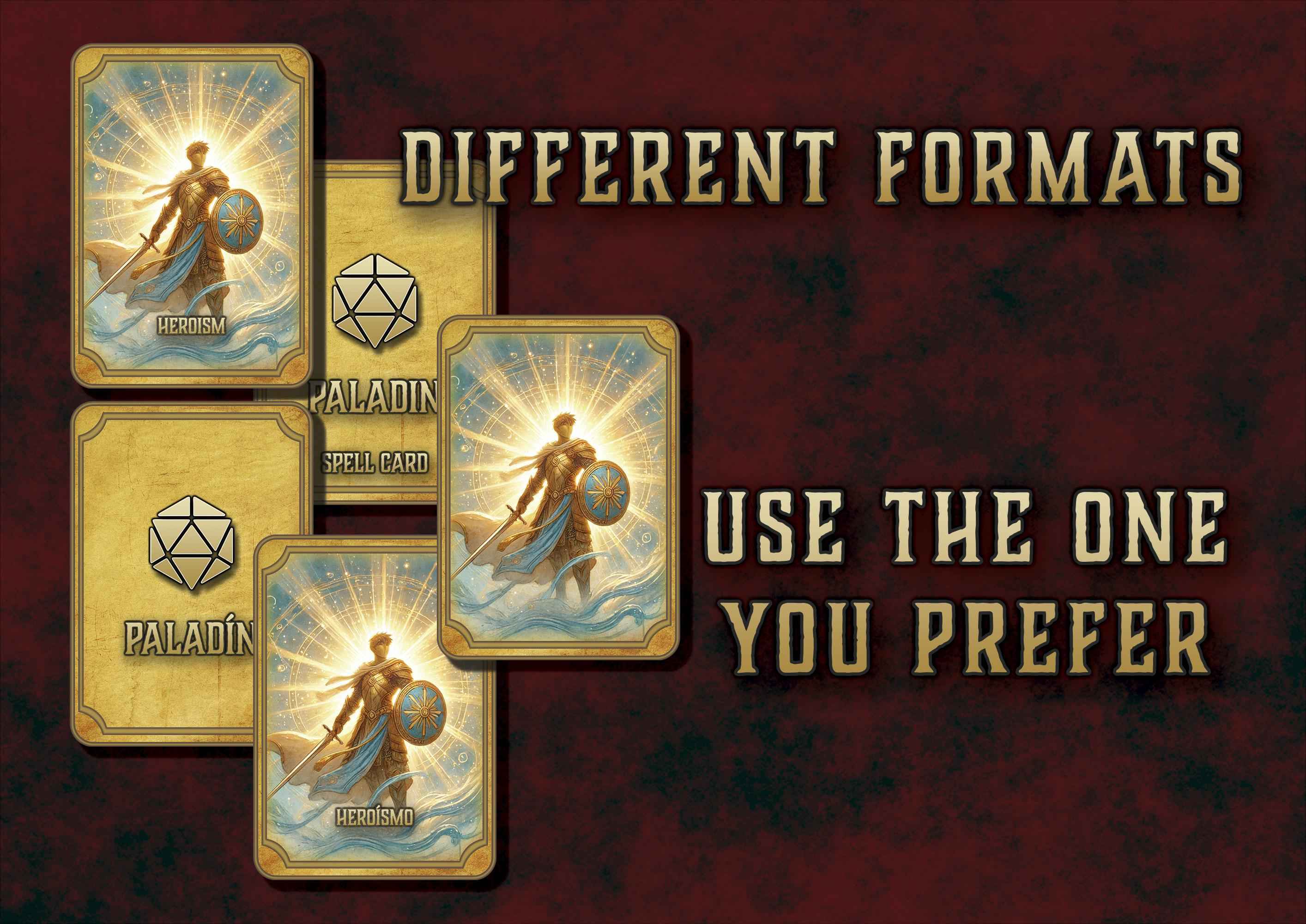Cartas Ilustradas De Conjuros DnD 5E Paladin 2014 Y 2024 Imprimible Digital