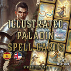 Cartas Ilustradas De Conjuros DnD 5E Paladin 2014 Y 2024 Imprimible Digital