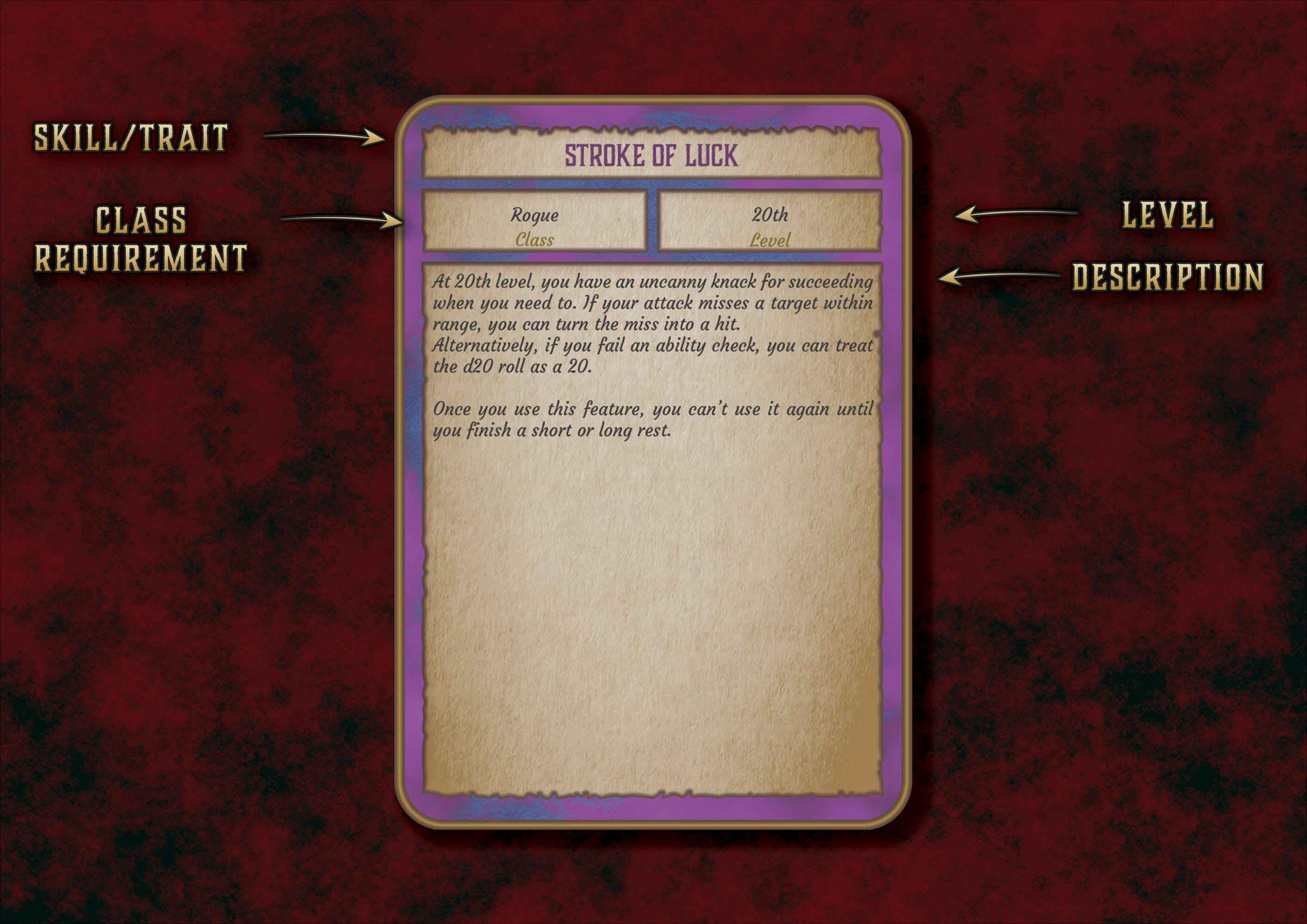 Cartas De Rasgos Y Habilidades DnD 5E Picaro 2014 Y 2024 Imprimible Digital