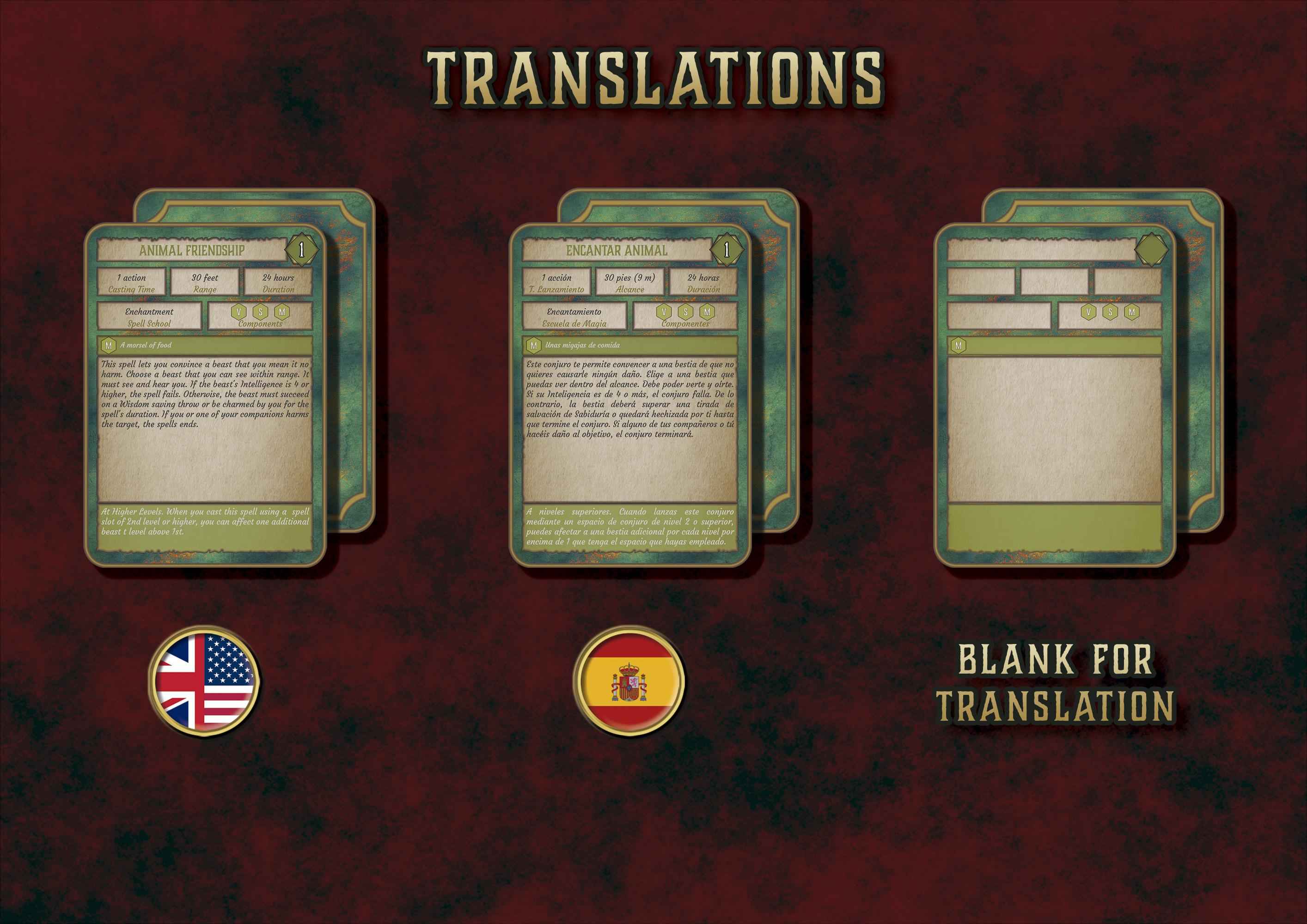Cartas De Conjuros DnD 5E Druida 2014 Y 2024 Imprimible Digital
