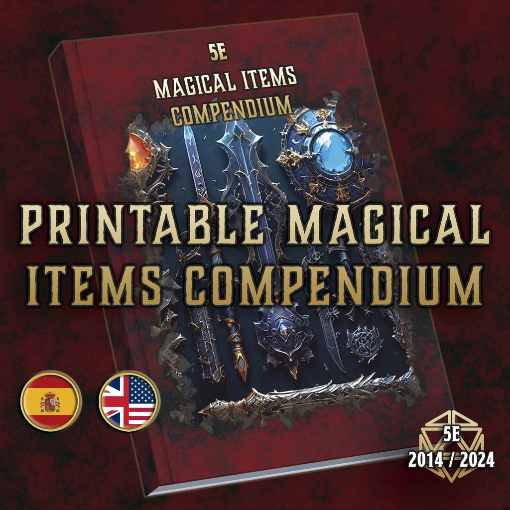 Compendio De Objetos Magicos DnD 5E 2014 Y 2024 Imprimible Digital