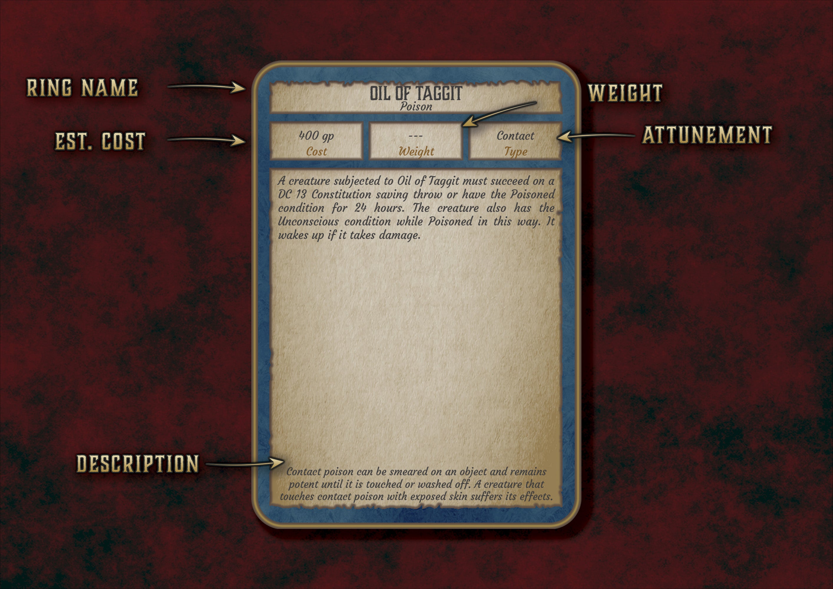 Guia del Dungeon Master con detalles y descripciones de objetos magicos para juegos de rol