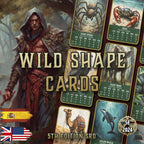 Cartas de Formas Salvajes para D&D 5E 2024 con ilustraciones de criaturas místicas