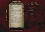 Formulario digital Formas Salvajes D&D 5E tamaño Tarot con estadísticas y acciones para personajes