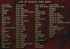 Producto digital Formas Salvajes D&D 5E 2024 lista de bestias