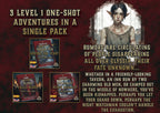 Pack de aventuras para D&D 5E, nivel 1, 3 relatos de un solo disparo, 2023