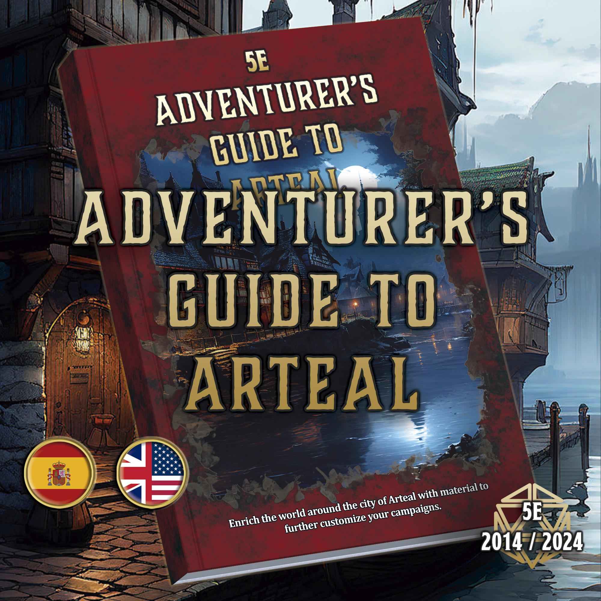 La Guia Del Aventurero En Arteal Expansion De Escenario 5E Imprimible Digital
