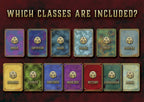 Pack Cartas Habilidades D&D 5E con clases como Guerrero, Mago y Pícaro