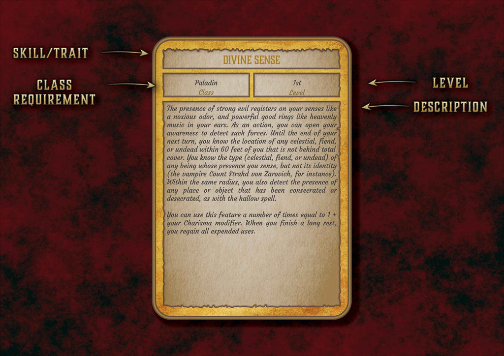 Cartas De Rasgos Y Habilidades DnD 5E Paladin 2014 Y 2024 Imprimible Digital