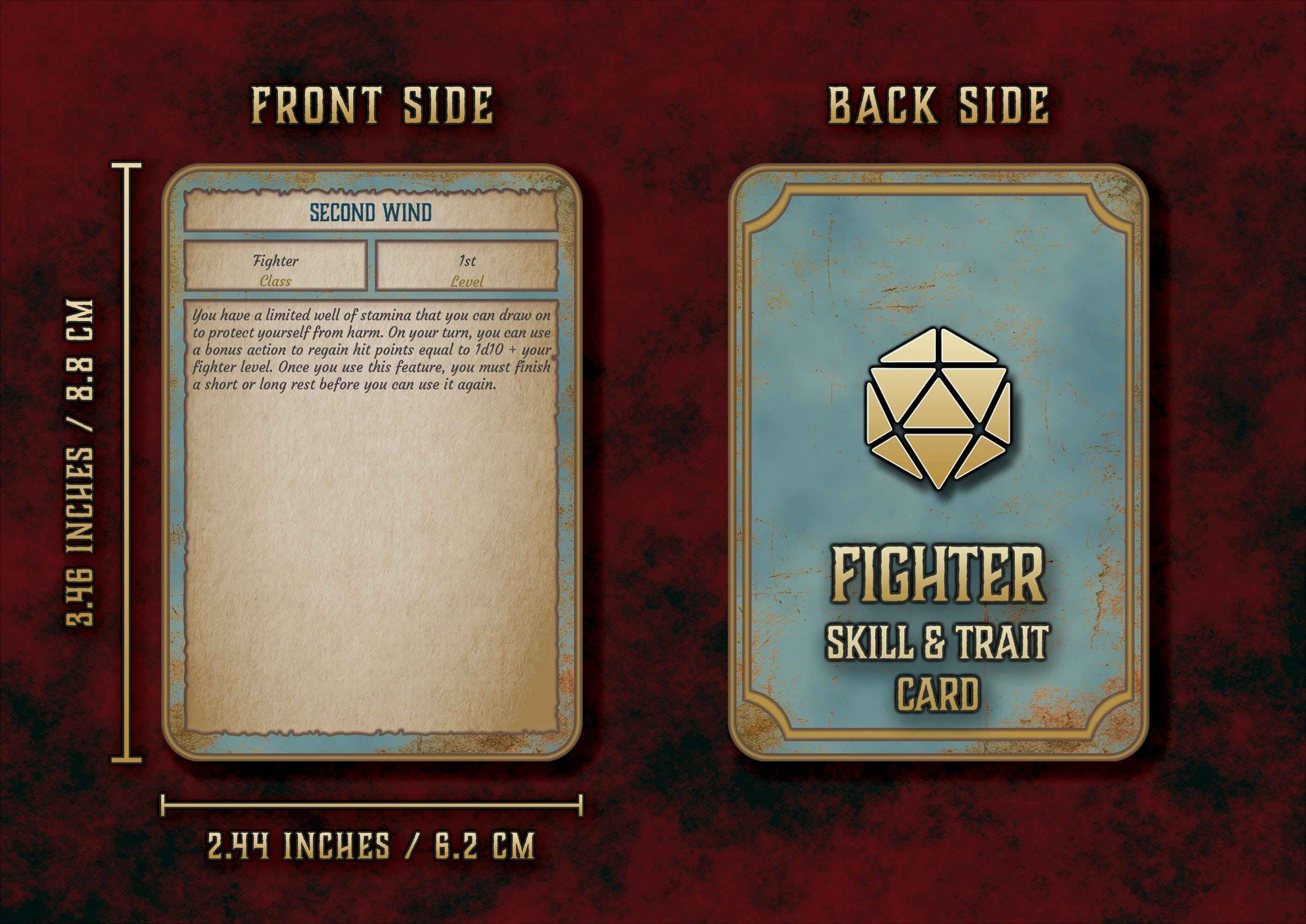 Paquetes De Cartas De Rasgos Y Habilidades DnD 5E 2014 Y 2024 Imprimible Digital