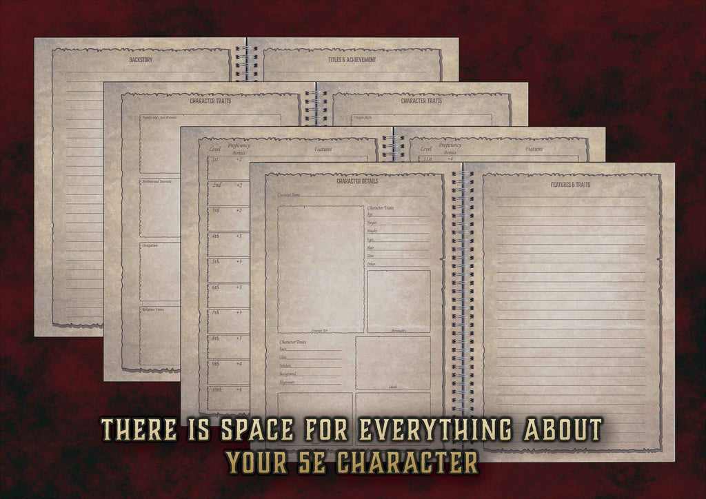 D&D 5E Long Character Journal (2014 & 2024) Cibola Designs D&D 5E Long Character Journal (2014 & 2024) Cibola Designs