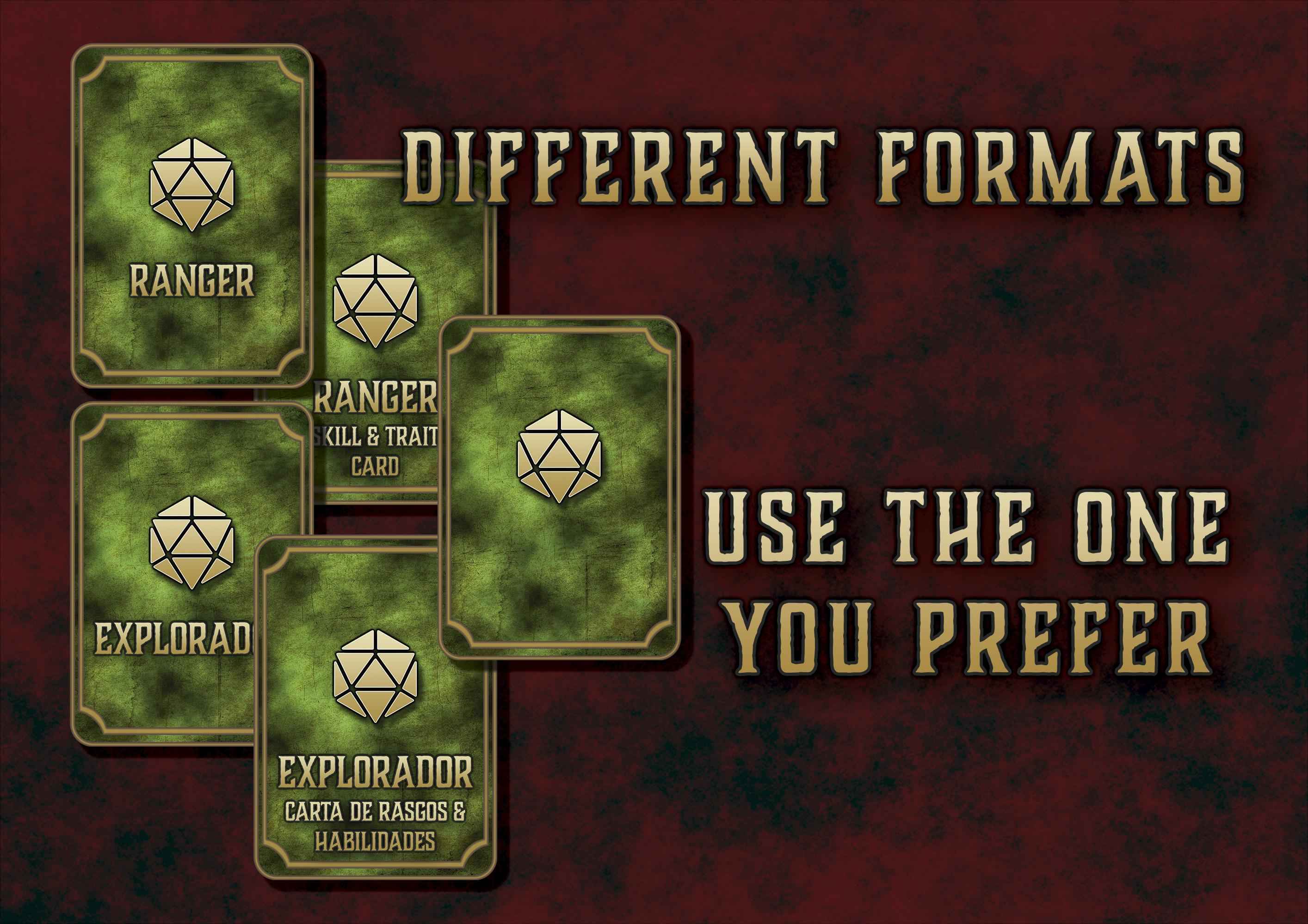 Cartas De Rasgos Y Habilidades DnD 5E Explorador 2014 Y 2024 Imprimible Digital